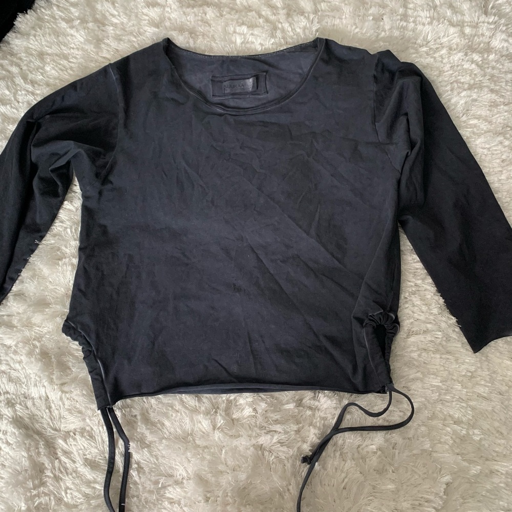 Dark gray long sleeve shirt